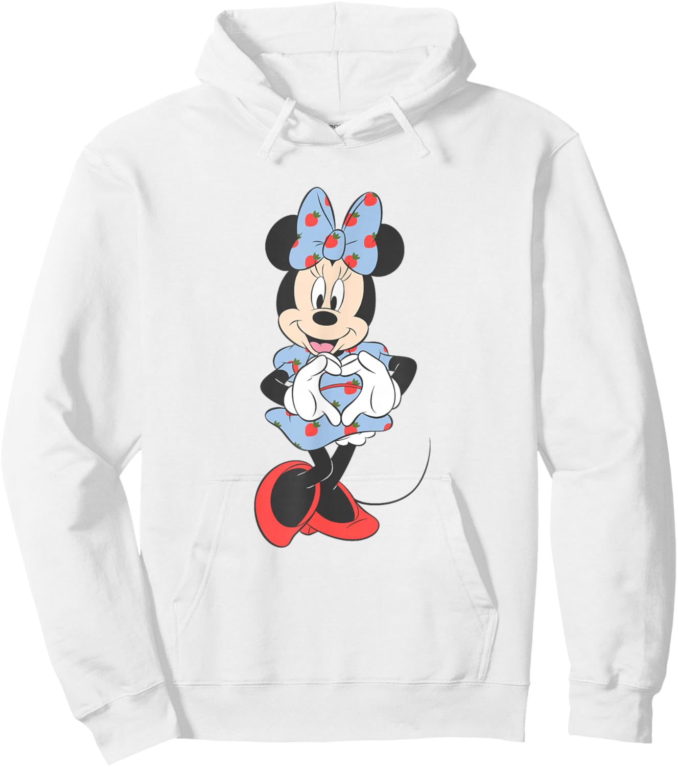 Disney Mickey and Friends Minnie Mouse Strawberry Dress Hoodie - Hoodie | White