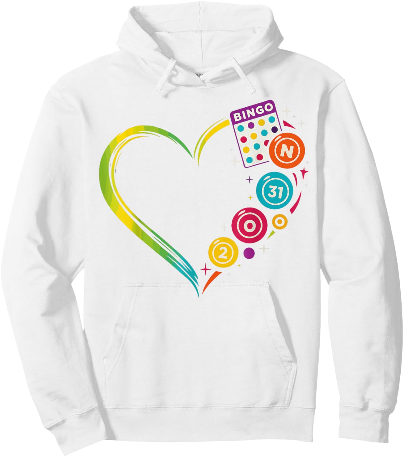 Bingo Player Heart Hoodie - Hoodie | White