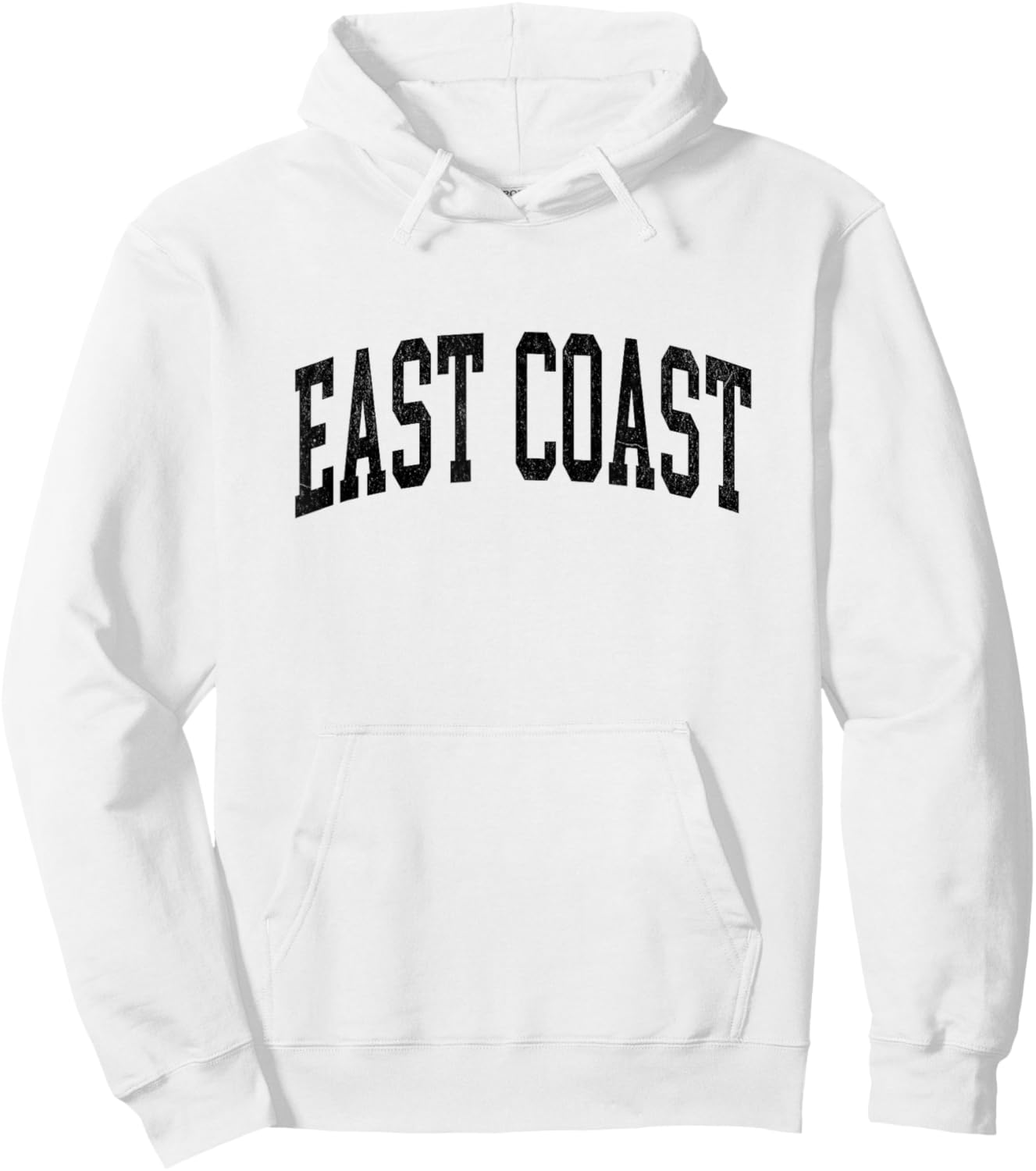 East Coast Vintage Style Hoodie - Hoodie | White