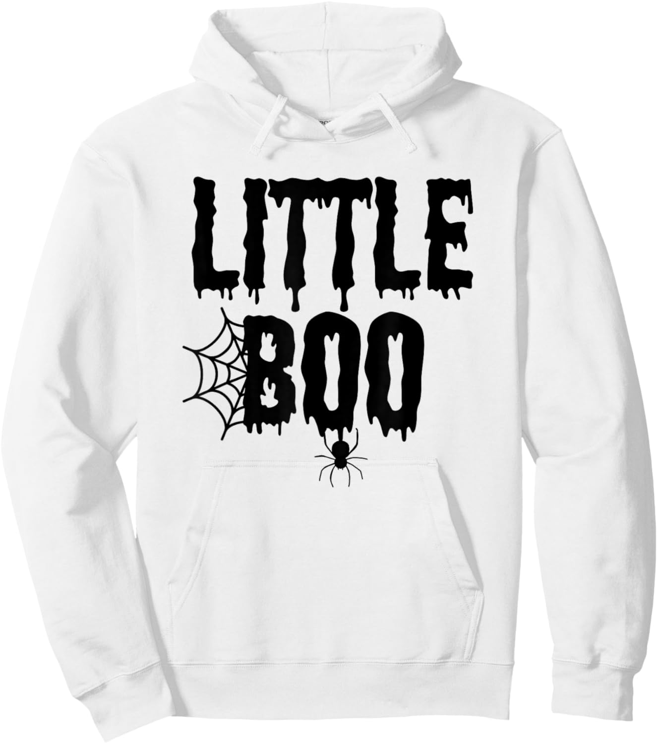 Little Boo Funny Halloween Shirt for Kids Costume Family Hoodie - Hoodie | White