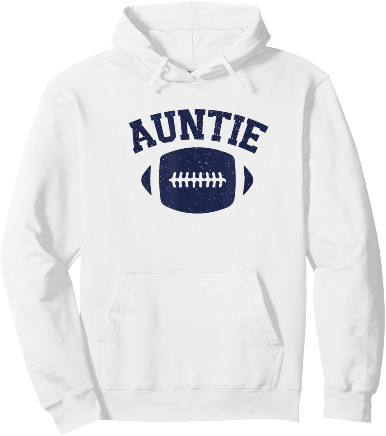 Football Auntie Sports Aunt Graphic Hoodie - Hoodie | White