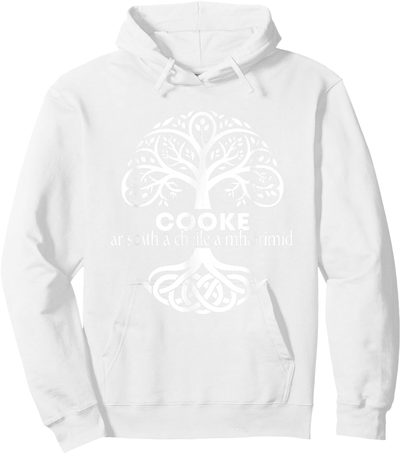 Cooke Irish Family Name Celtic Irish Roots Hoodie - Hoodie | White