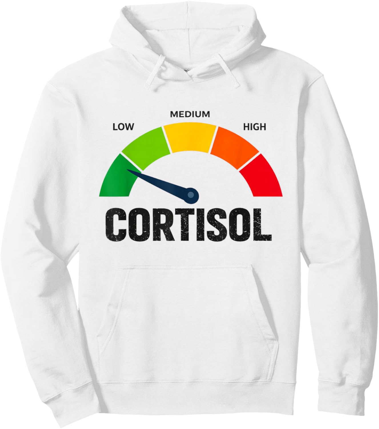 Low Cortisol Levels Hoodie - Hoodie | White