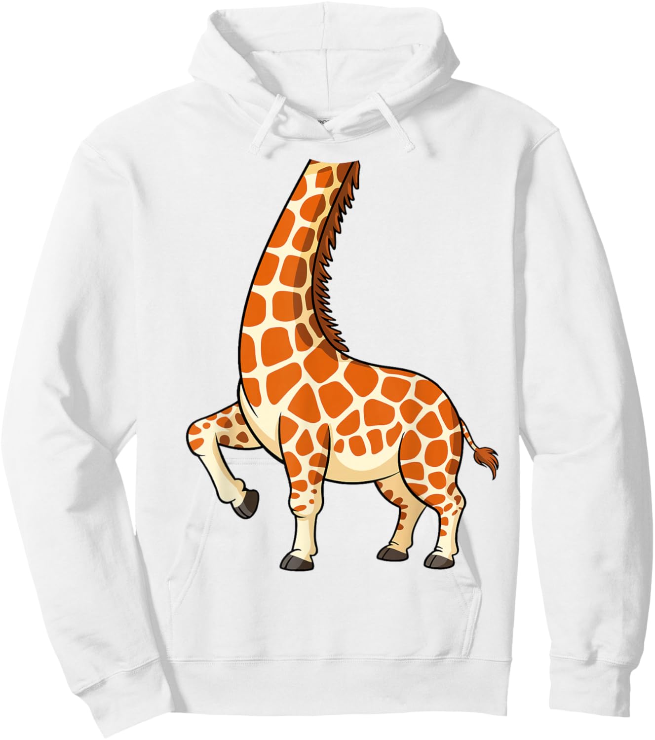 Giraffe Shirt Adult Men Women Kids Giraffe Costume Hoodie - Hoodie | White