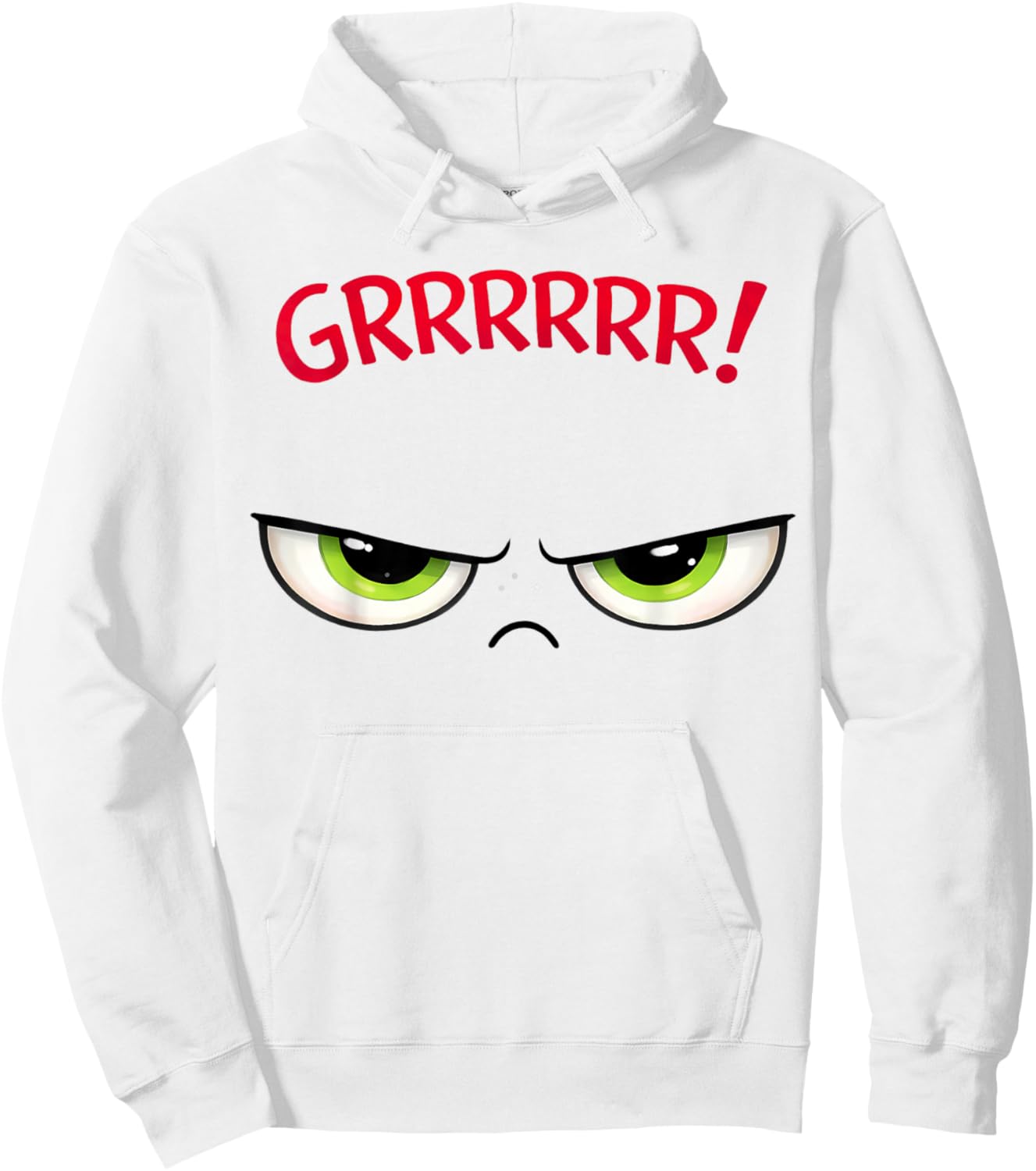 The Green Sour Grape Grrrrrrr Kids Costume Hoodie - Hoodie | White