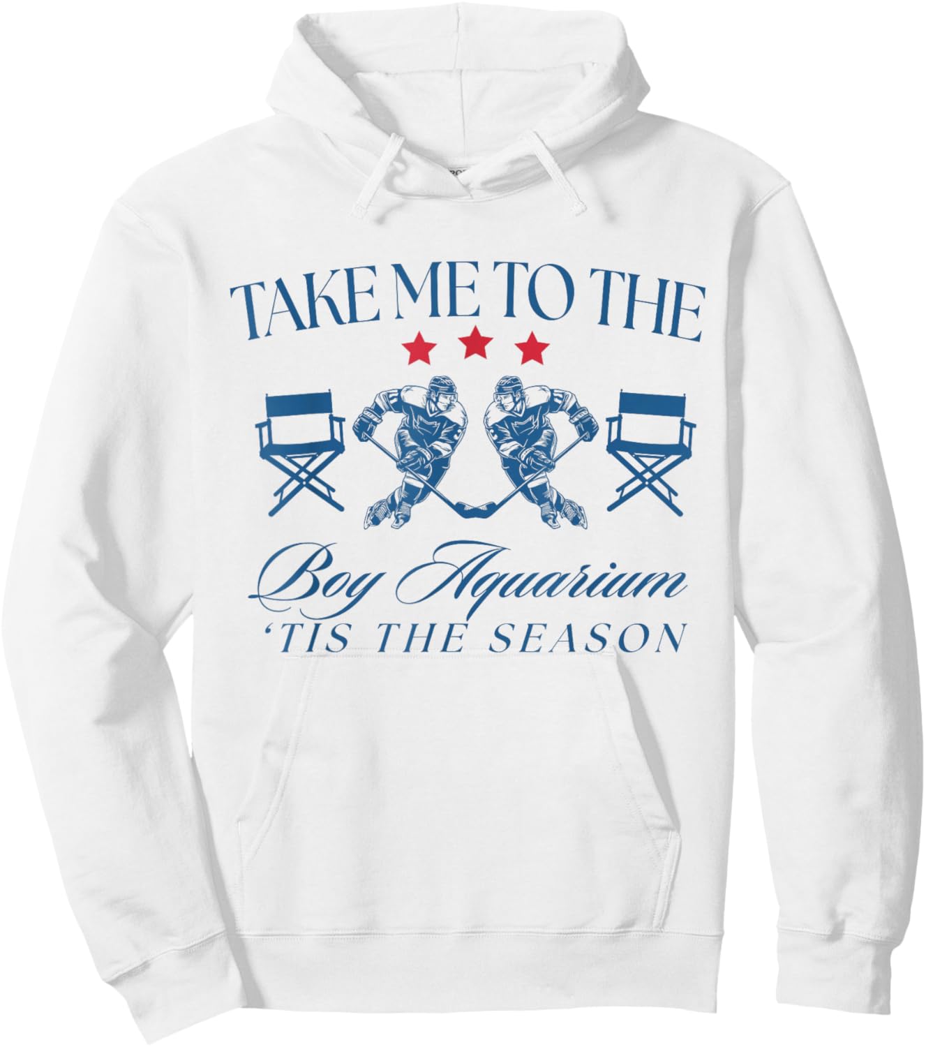 Take Me to The Boy Aquarium Funny Hockey Lover Hoodie - Hoodie | White