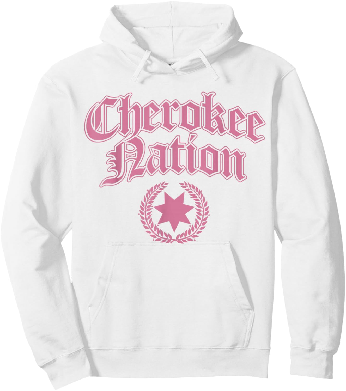 Pink Cherokee Nation Women Native American Hoodie - Hoodie | White