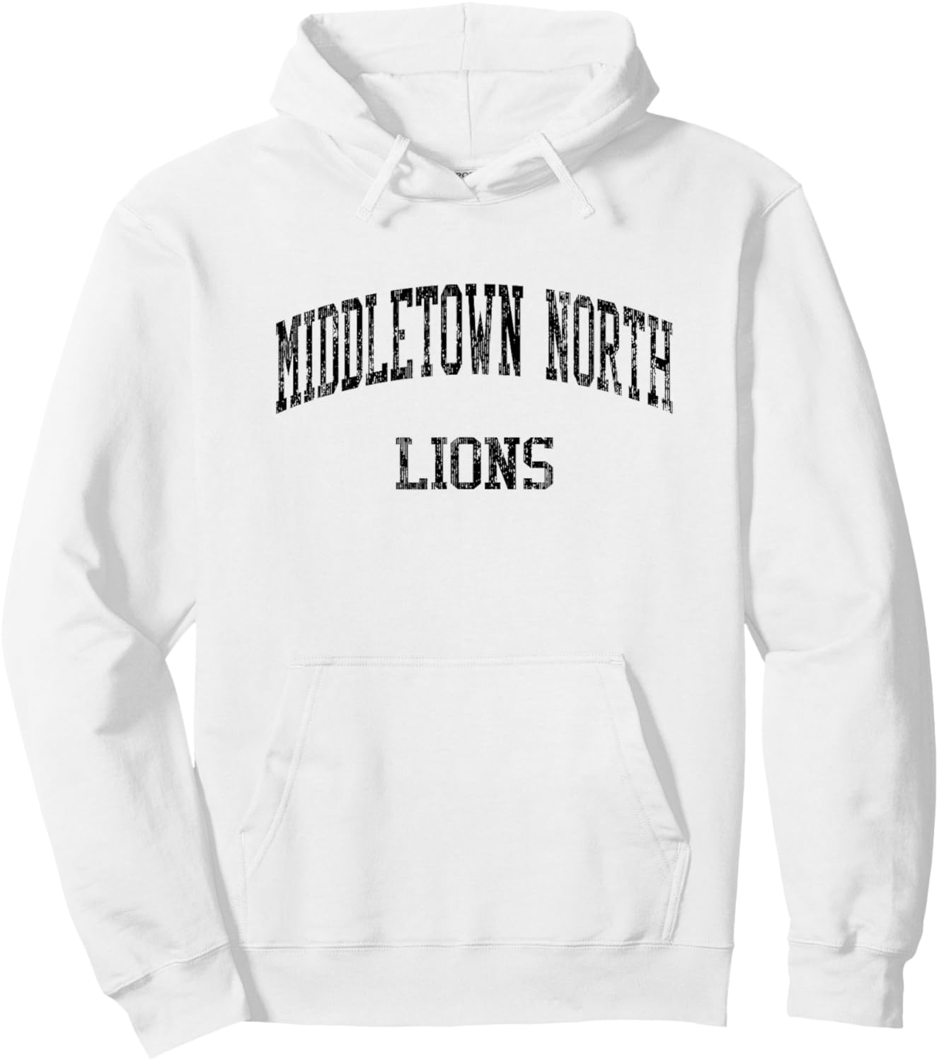 Middletown North High School HS Middletown NJ Vintage Sports Hoodie - Hoodie | White