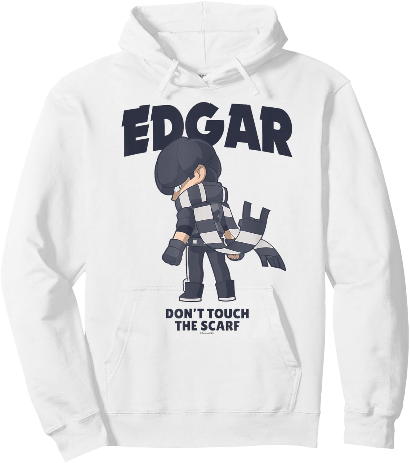 Brawl Stars Brawler Edgar Don't Touch The Scarf Poster Hoodie - Hoodie | White