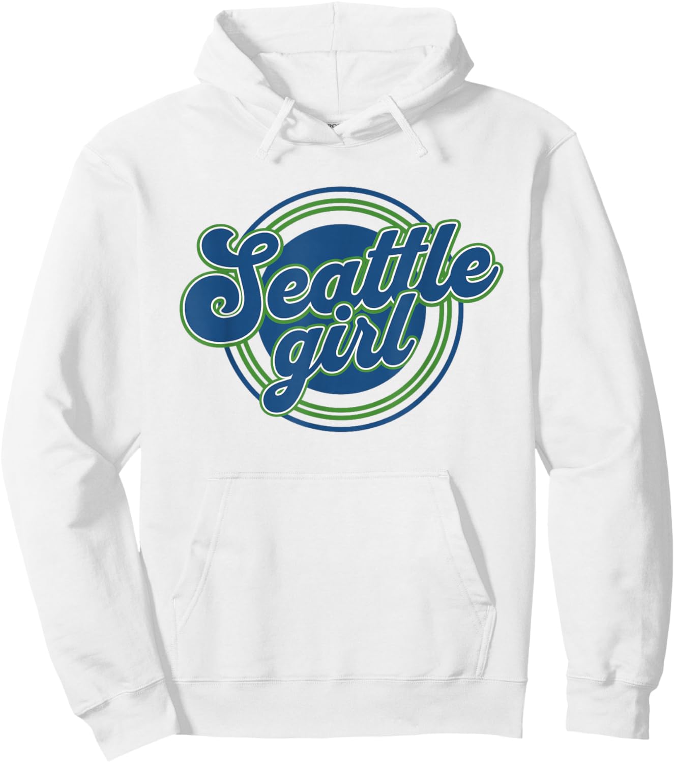 Retro Seattle Girl Vintage City Proud SEA Girls Hoodie - Hoodie | White