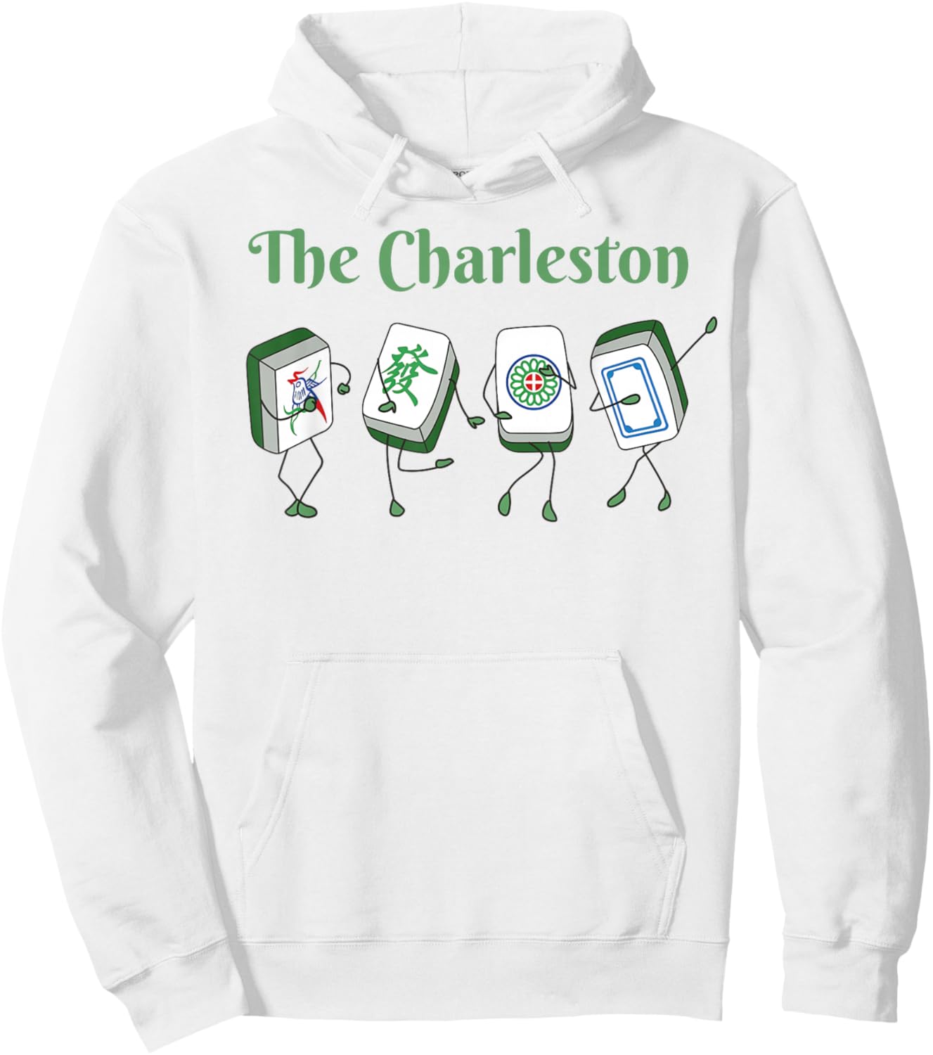 The Charleston Mahjong Dance Lovers Chinese American Game Hoodie - Hoodie | White