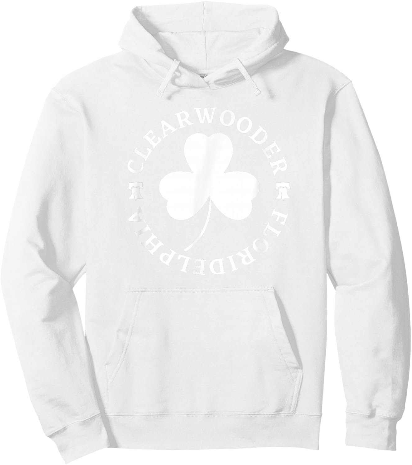 Clearwooder Floridelphia St Patricks Day Philadelphia Philly Hoodie - Hoodie | White