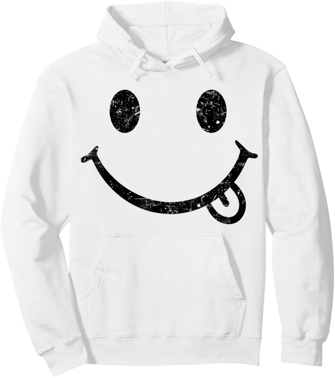 Happy Smiling Face, Positive, Positivity, Smile, Cute Hoodie - Hoodie | White