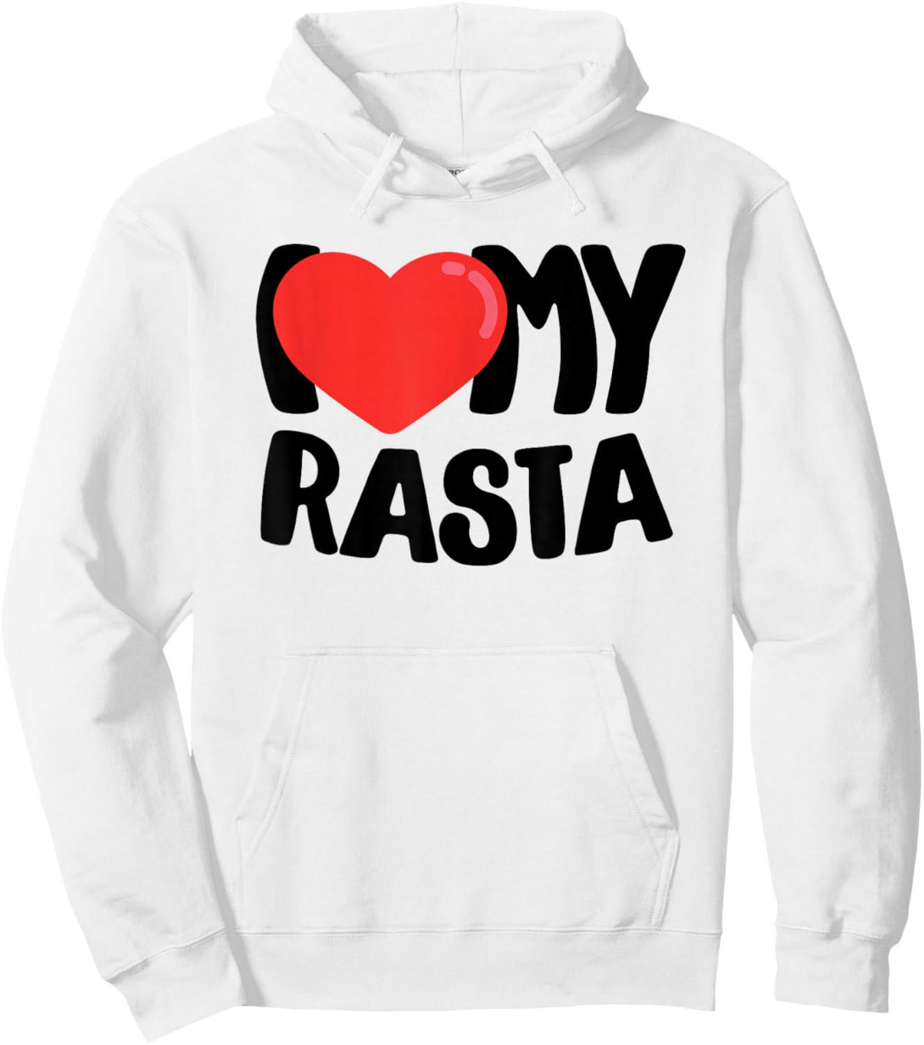 I Love My Rasta Hoodie - Hoodie | White