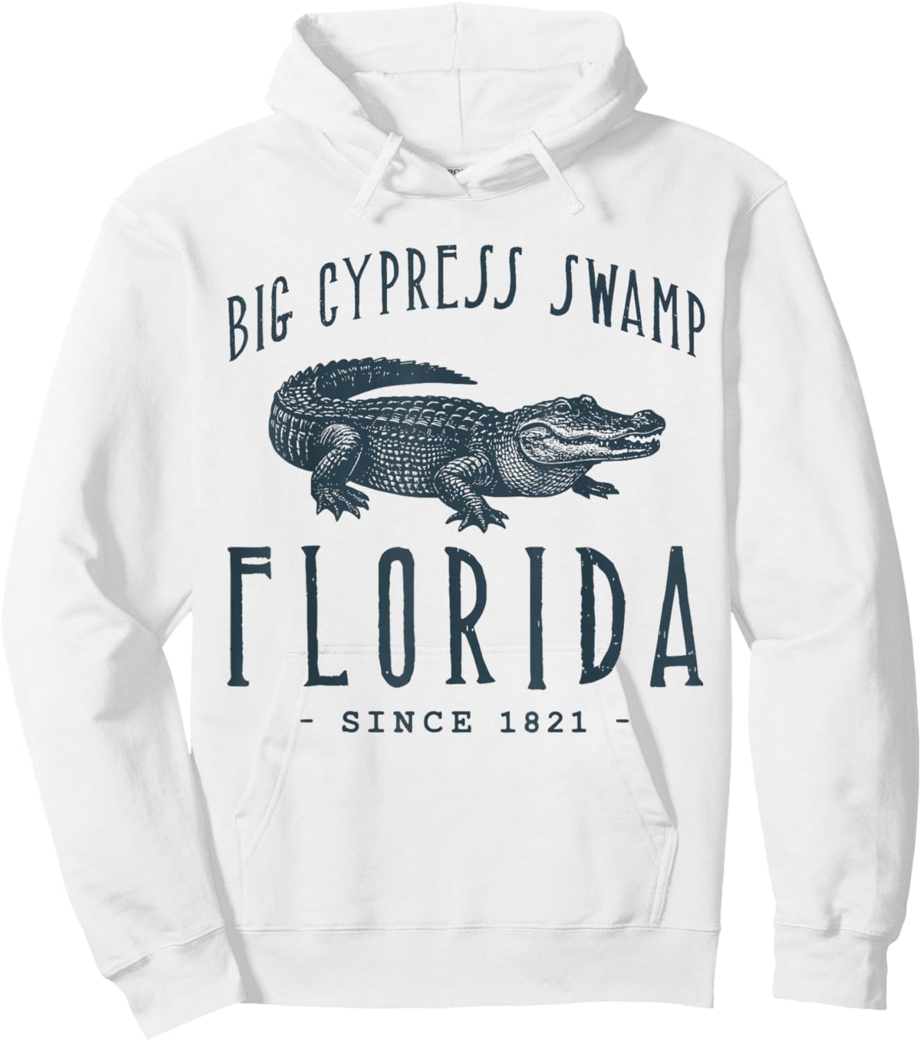 Big Cypress Swamp, Florida Hoodie - Hoodie | White