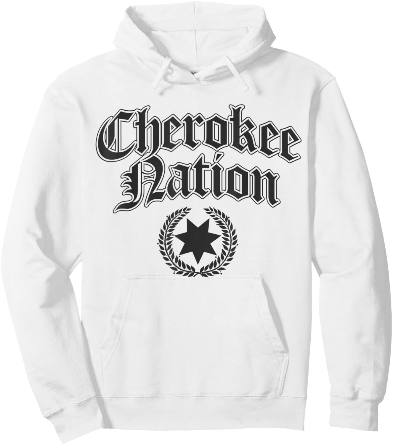 Cherokee Nation Native American Hoodie - Hoodie | White