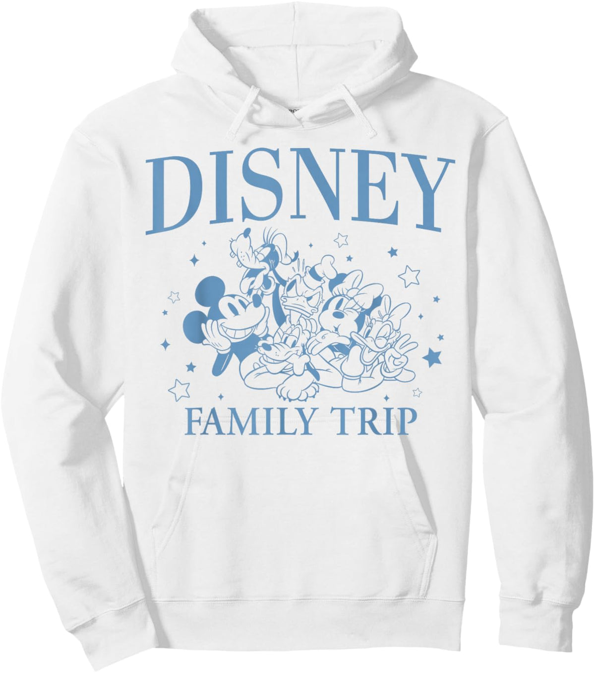 Disney Mickey and Friends Disney Family Trip Retro Drawing Hoodie - Hoodie | White