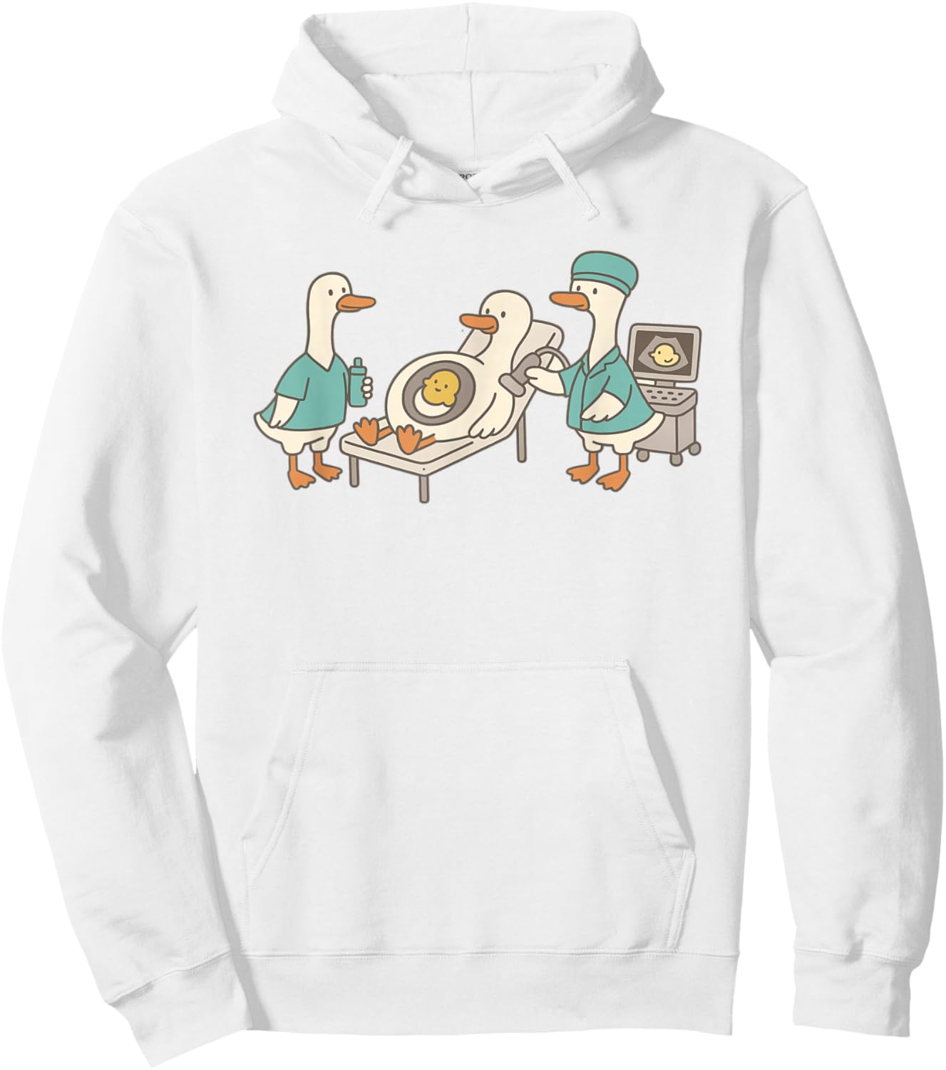 Silly Goose Ultrasound RDMS Sonography Student Graduation Hoodie - Hoodie | White
