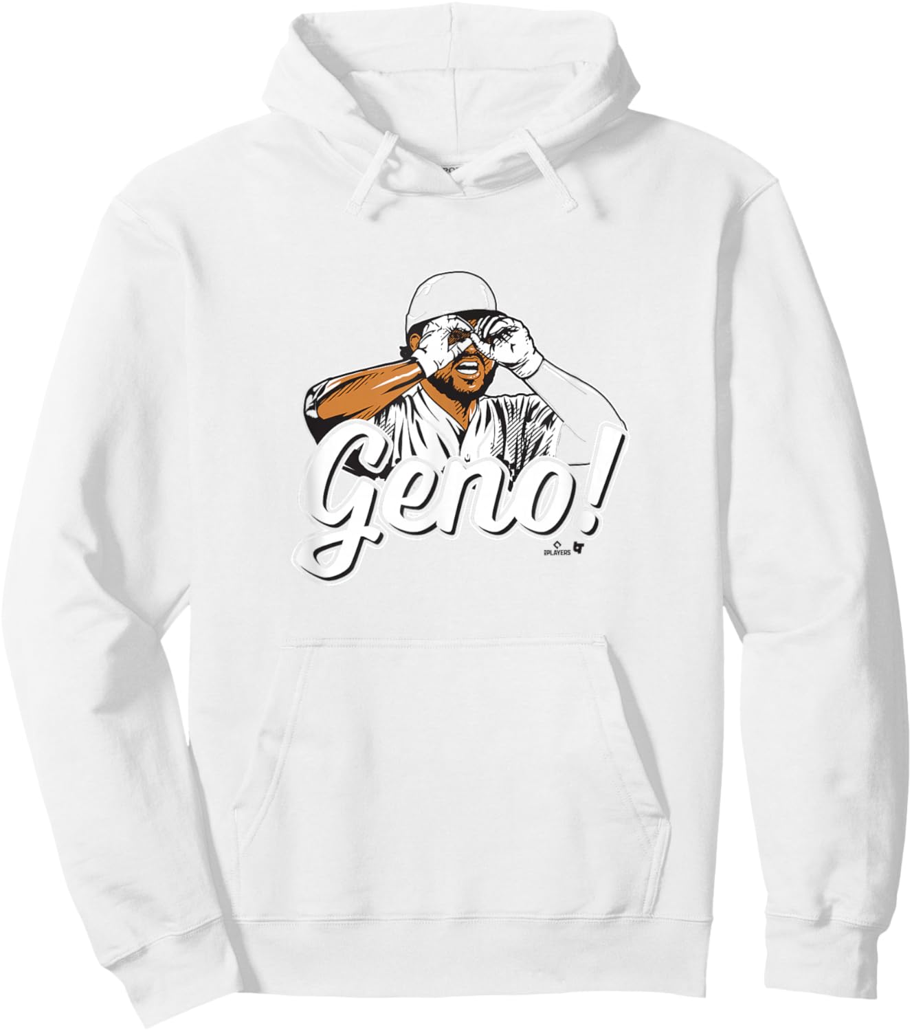 Eugenio Suarez - Geno Goggles - Cincinnati Baseball Hoodie - Hoodie | White