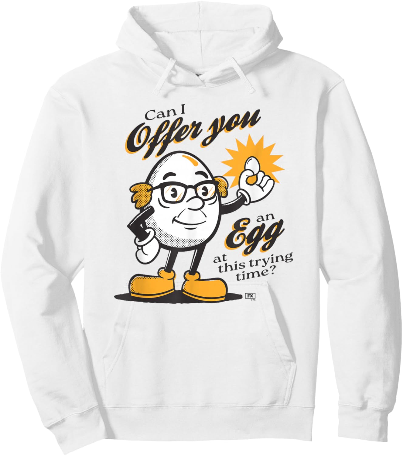 It's Always Sunny Can I Offer You an Egg Frank TV Show Hoodie - Hoodie | White