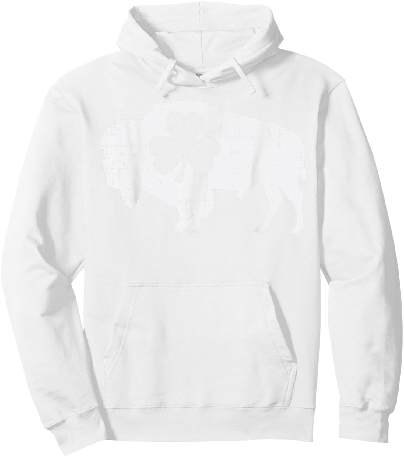St Patricks Day Buffalo Shamrock Saint Paddys Men Women Kids Hoodie - Hoodie | White