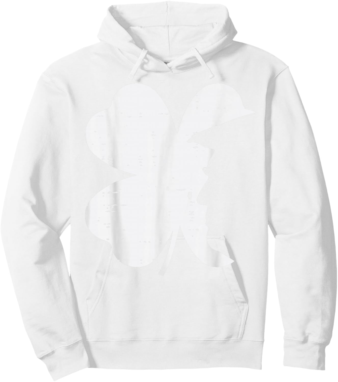 St Patricks Day Shamrock Trump Silhouette Saint Paddys Men Hoodie - Hoodie | White