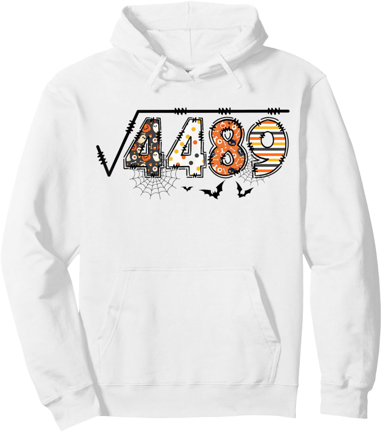 Funny 6 7 Square Root of 4489 Slang Math Teacher Halloween Hoodie - Hoodie | White