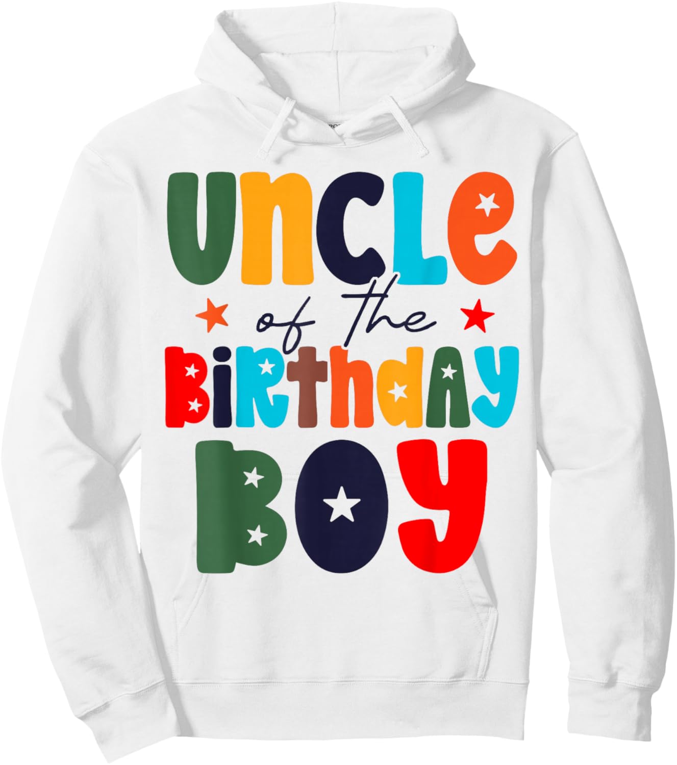 Uncle of The Birthday Boy Matching Family Birthday Party Hoodie - Hoodie | White