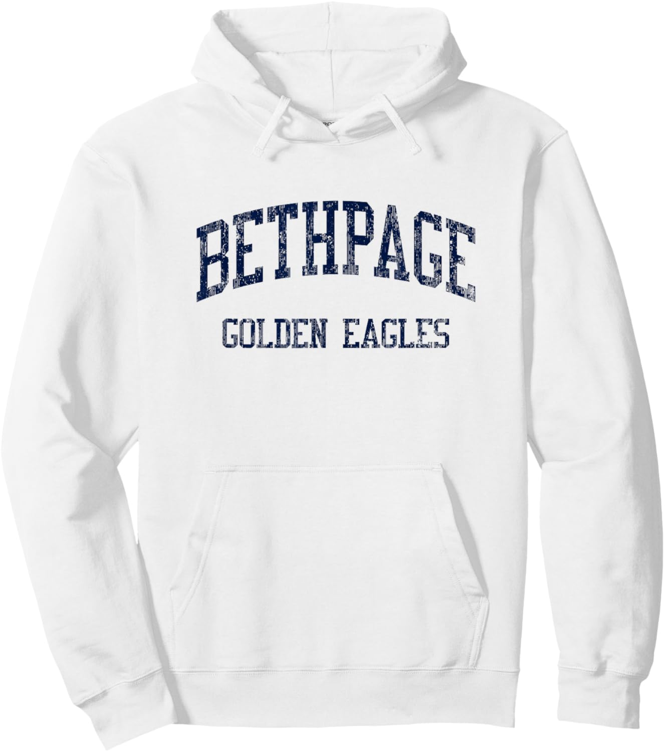 Bethpage High School HS Bethpage NY Vintage Sports Hoodie - Hoodie | White