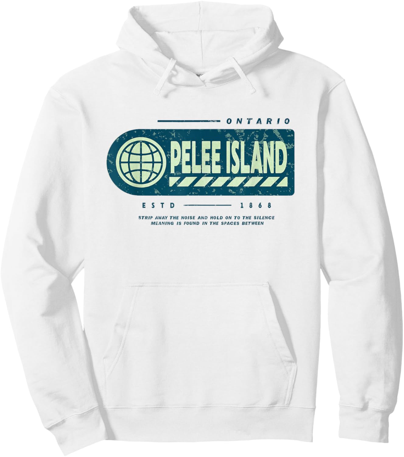Pelee Island Ontario - Point Pelee Canada Travel Stamp Hoodie - Hoodie | White