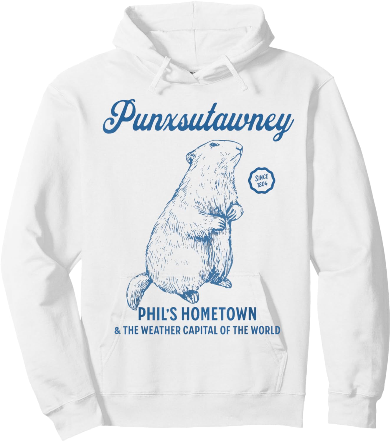 Punxsutawney - Phil's Hometown & Weather Capital of World Hoodie - Hoodie | White