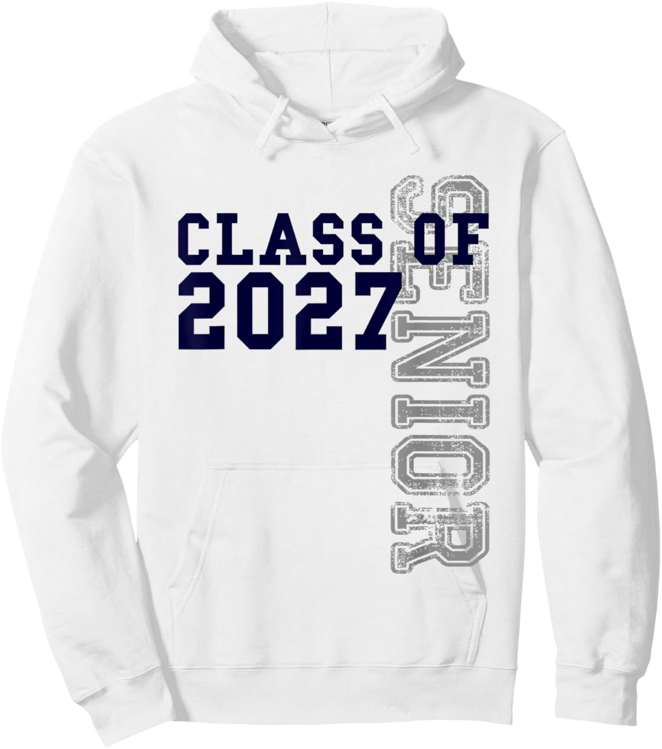 Senior Class of 2027 - Graduation Year High School & College Hoodie - Hoodie | White