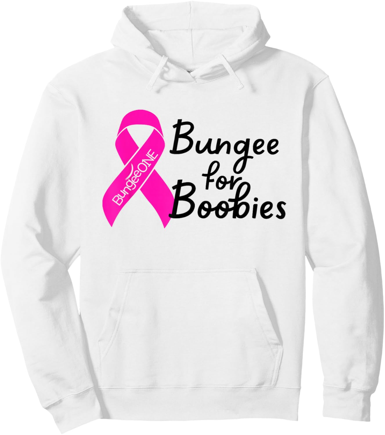 Bungee for Breast Cancer Awareness Hoodie - Hoodie | White