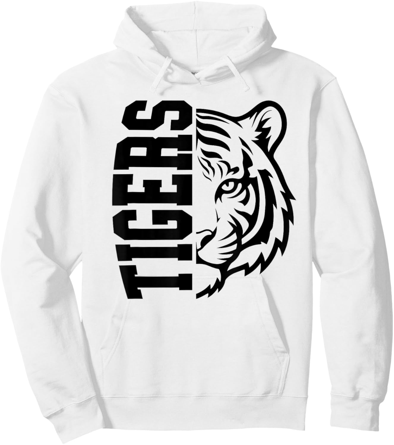 Tigers School Spirit Mascot Tiger Pride Game Day Hoodie - Hoodie | White