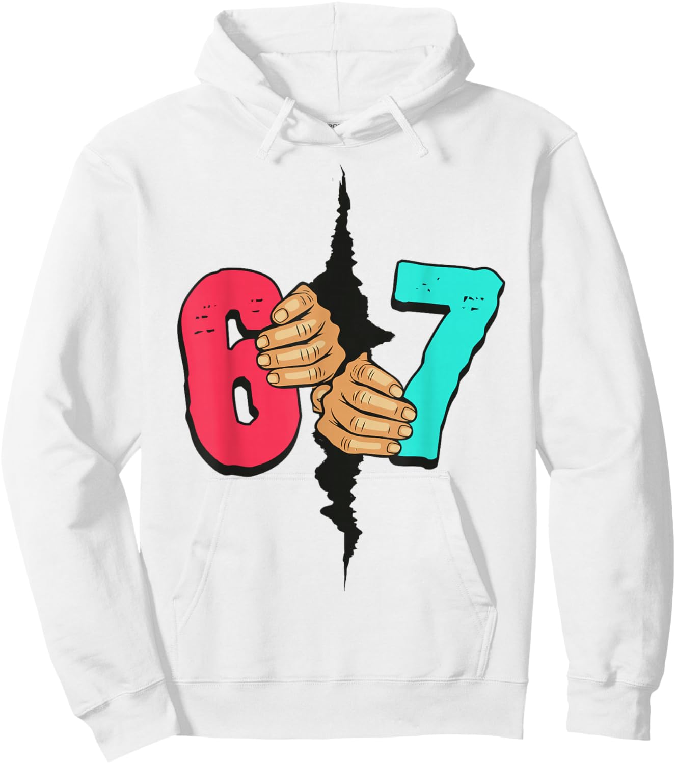67 Meme Funny Six Seven Gen Alpha Slang Xmas 6 7 Halloween Hoodie - Hoodie | White