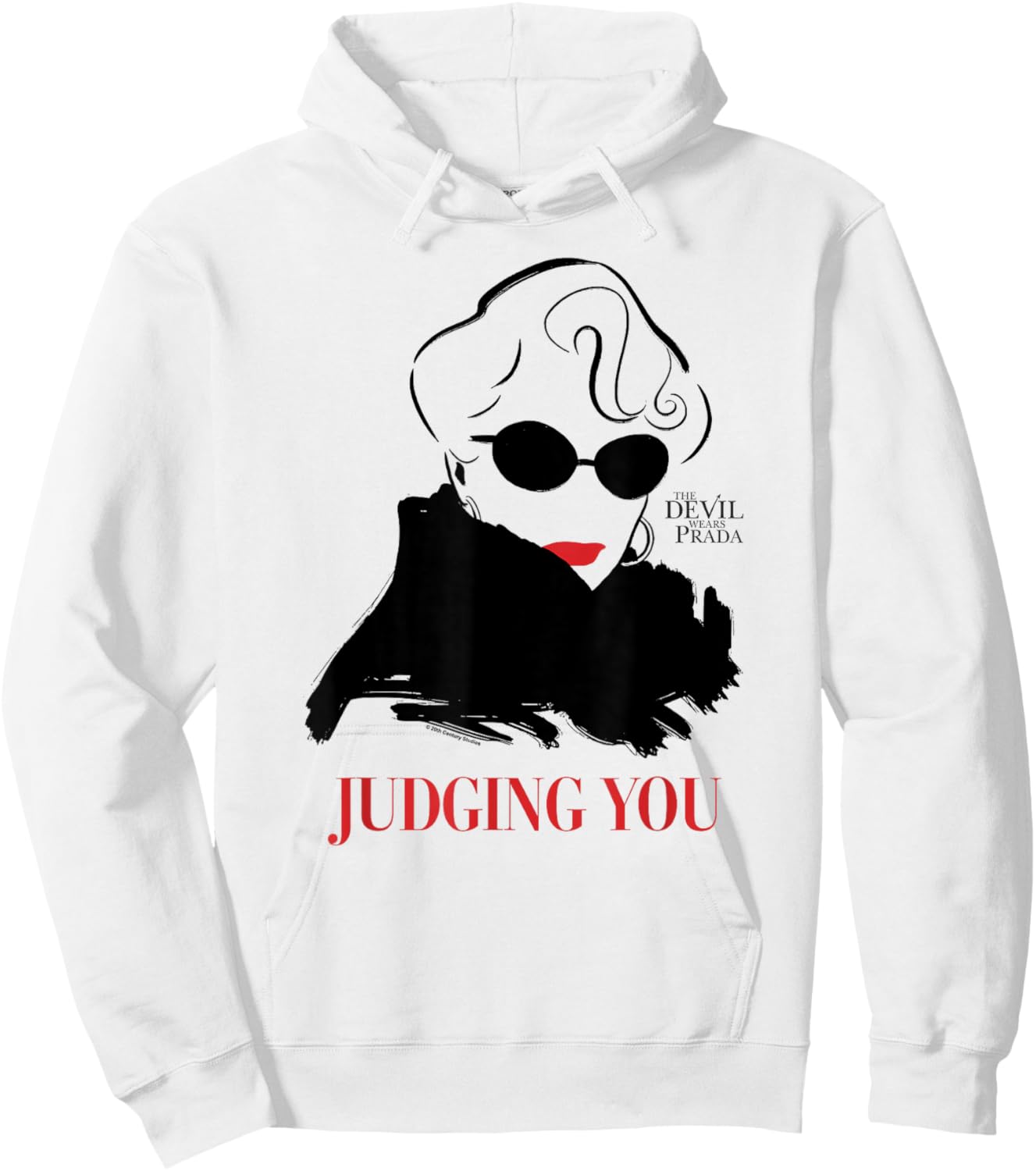 The Devil Wears Prada Judging You Miranda Priestly Pop Art Hoodie - Hoodie | White