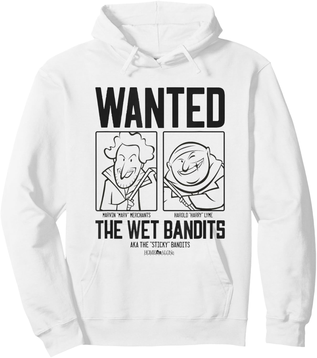 Home Alone Sketch Style Wet Bandits Poster Hoodie - Hoodie | White