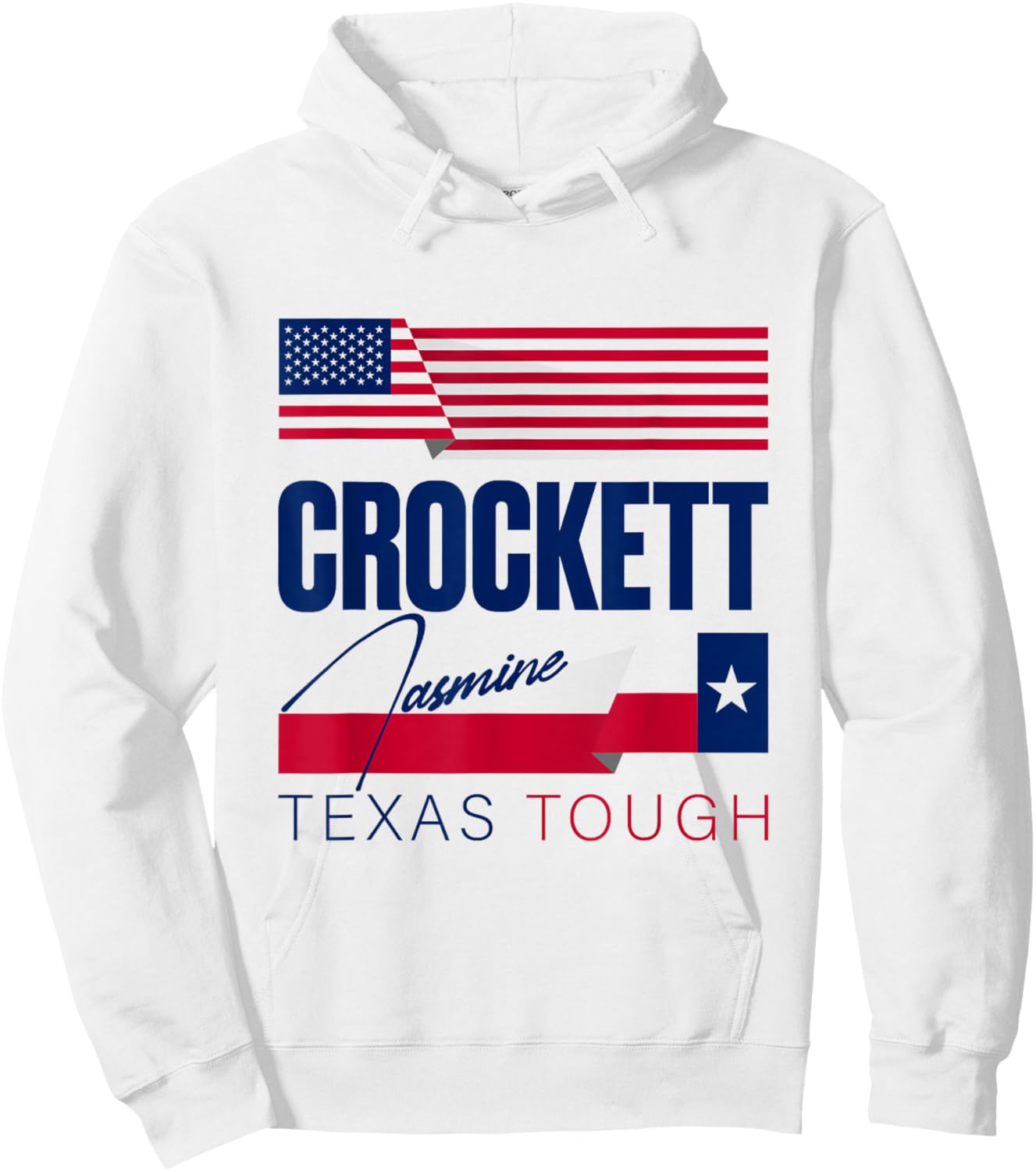 Jasmine Crockett Texas Tough 2026 Senate US Senator Hoodie - Hoodie | White