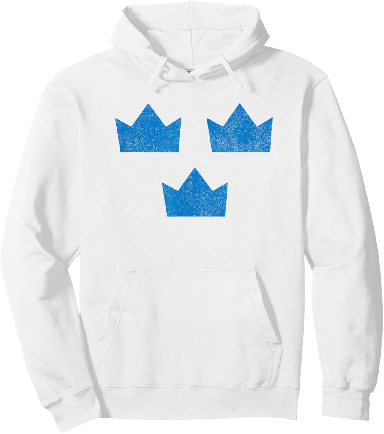Sweden Flag Three Crowns Sverige Swedish Hockey Hoodie - Hoodie | White
