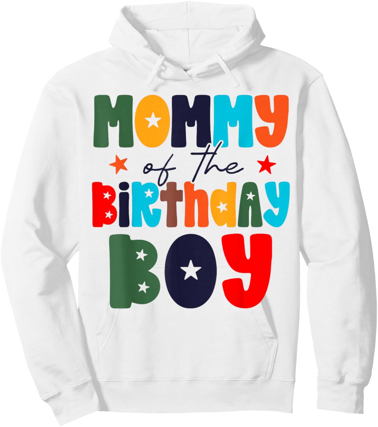 Mom of The Birthday Boy Matching Family Birthday Party Hoodie - Hoodie | White