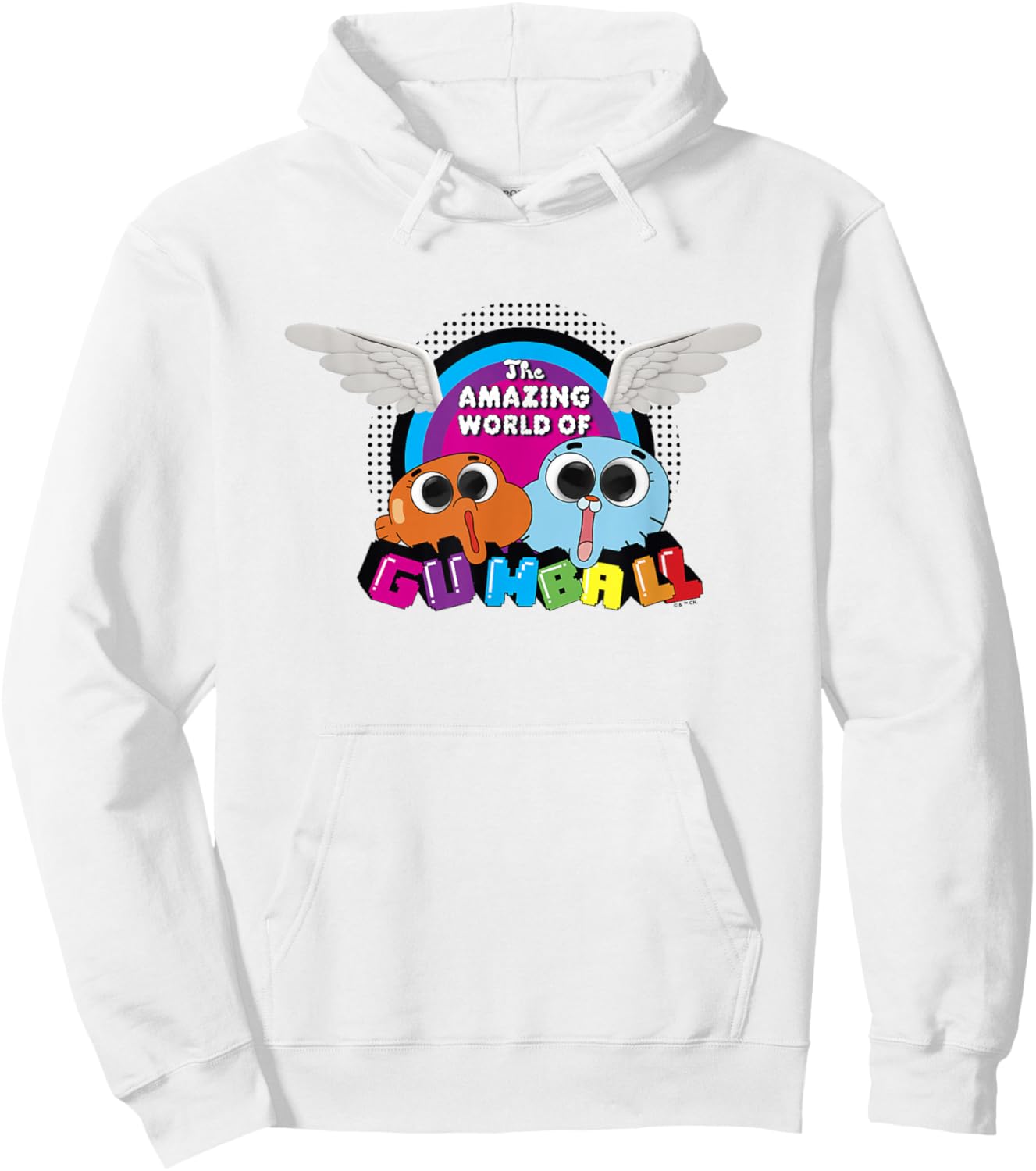 The Amazing World of Gumball Funny Faces Portrait Hoodie - Hoodie | White