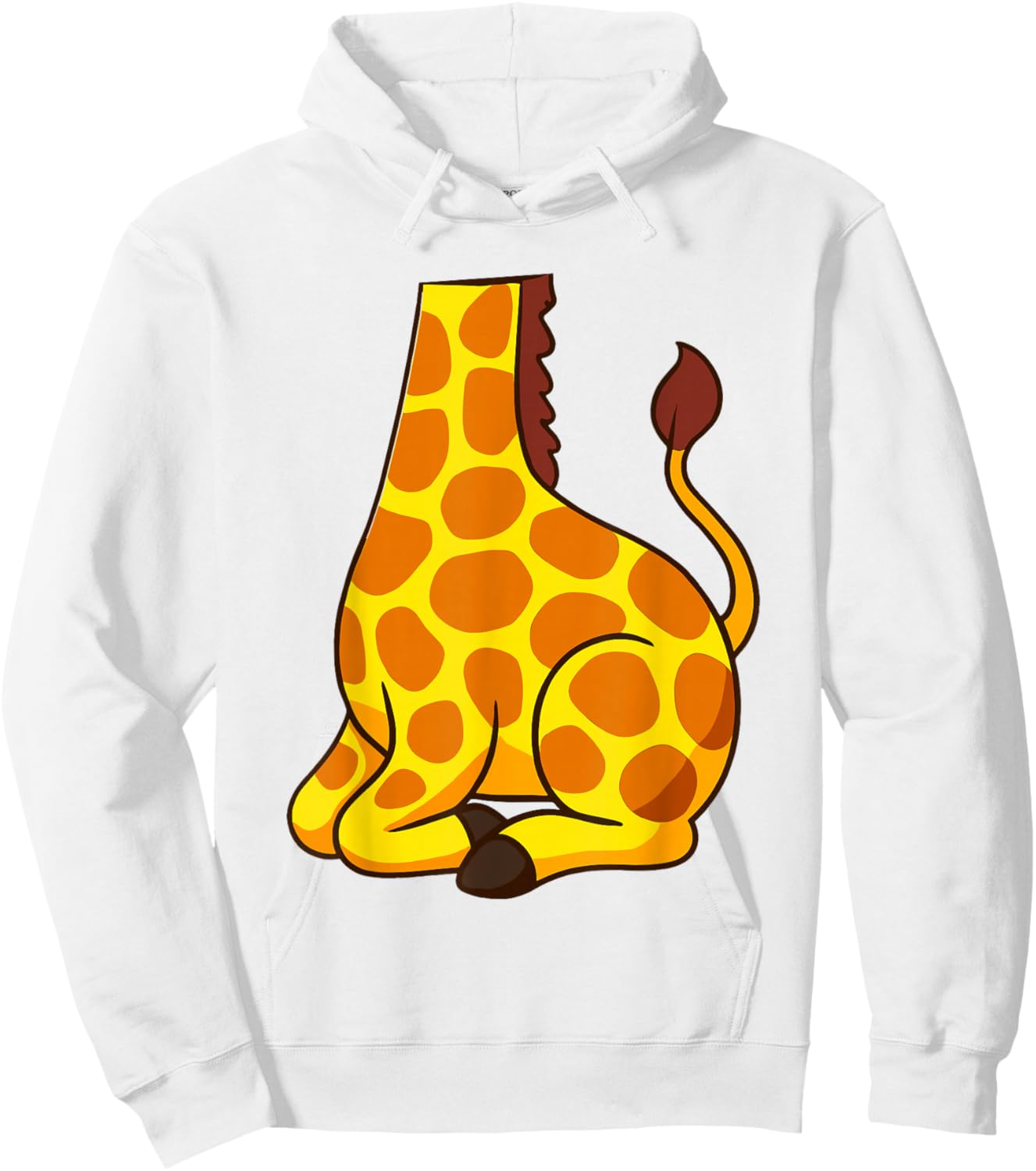 Kids Yellow Giraffe Body Costume Men Women Cute Animal Lover Hoodie - Hoodie | White