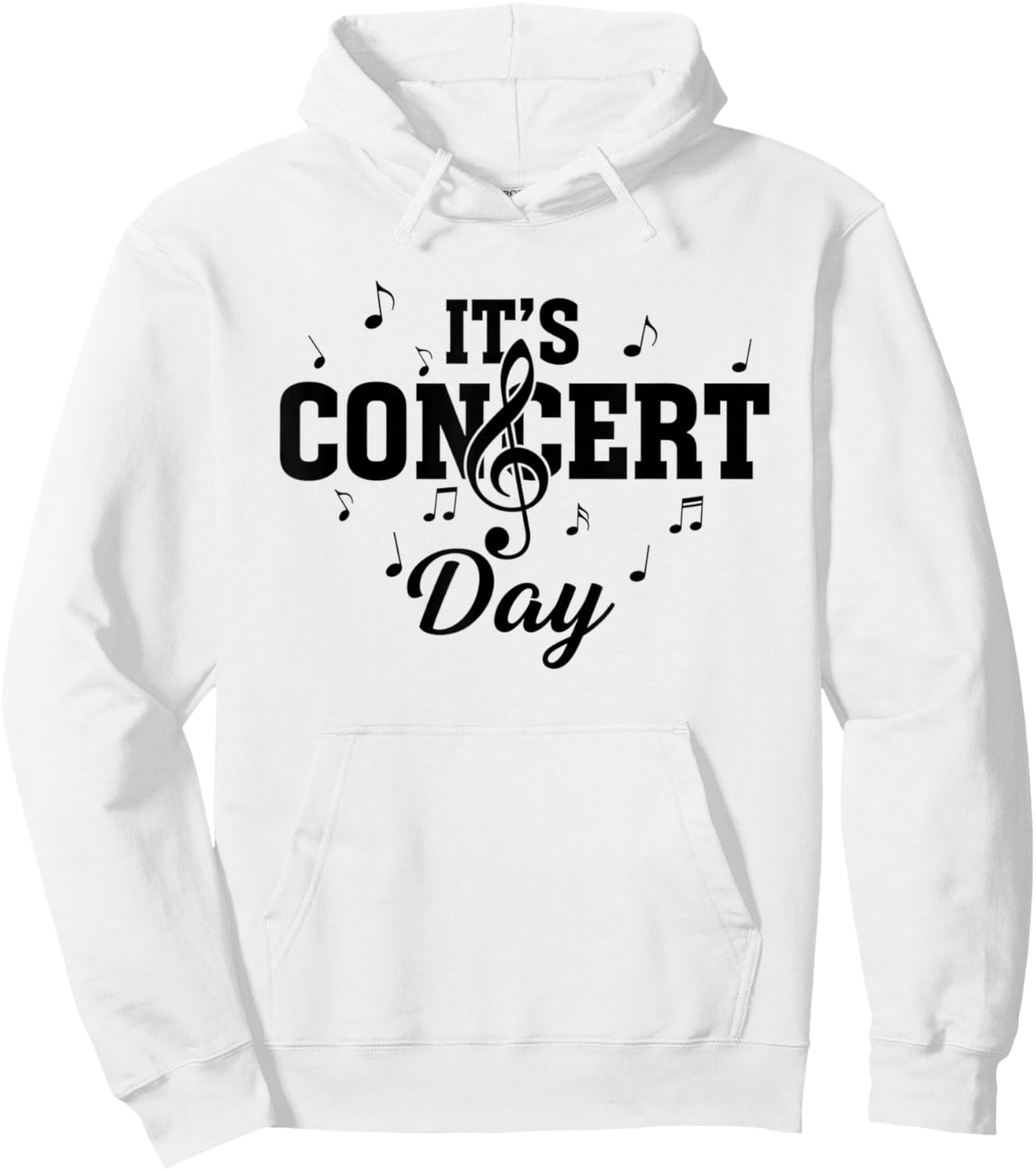 Cute Music Enthusiast Concert Day Musical Event Hoodie - Hoodie | White