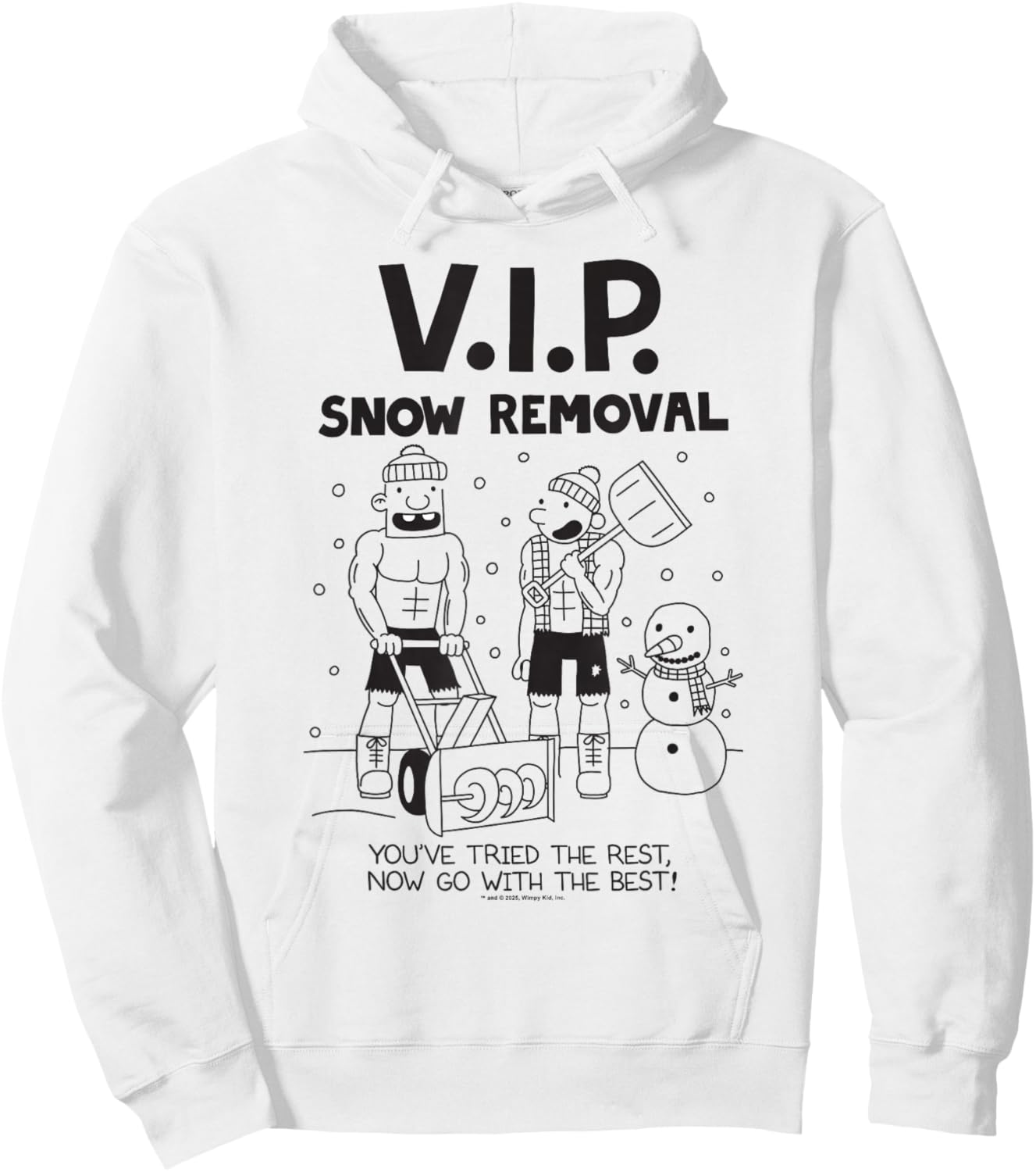 Diary of a Wimpy Kid V.I.P. Snow Removal Hoodie - Hoodie | White