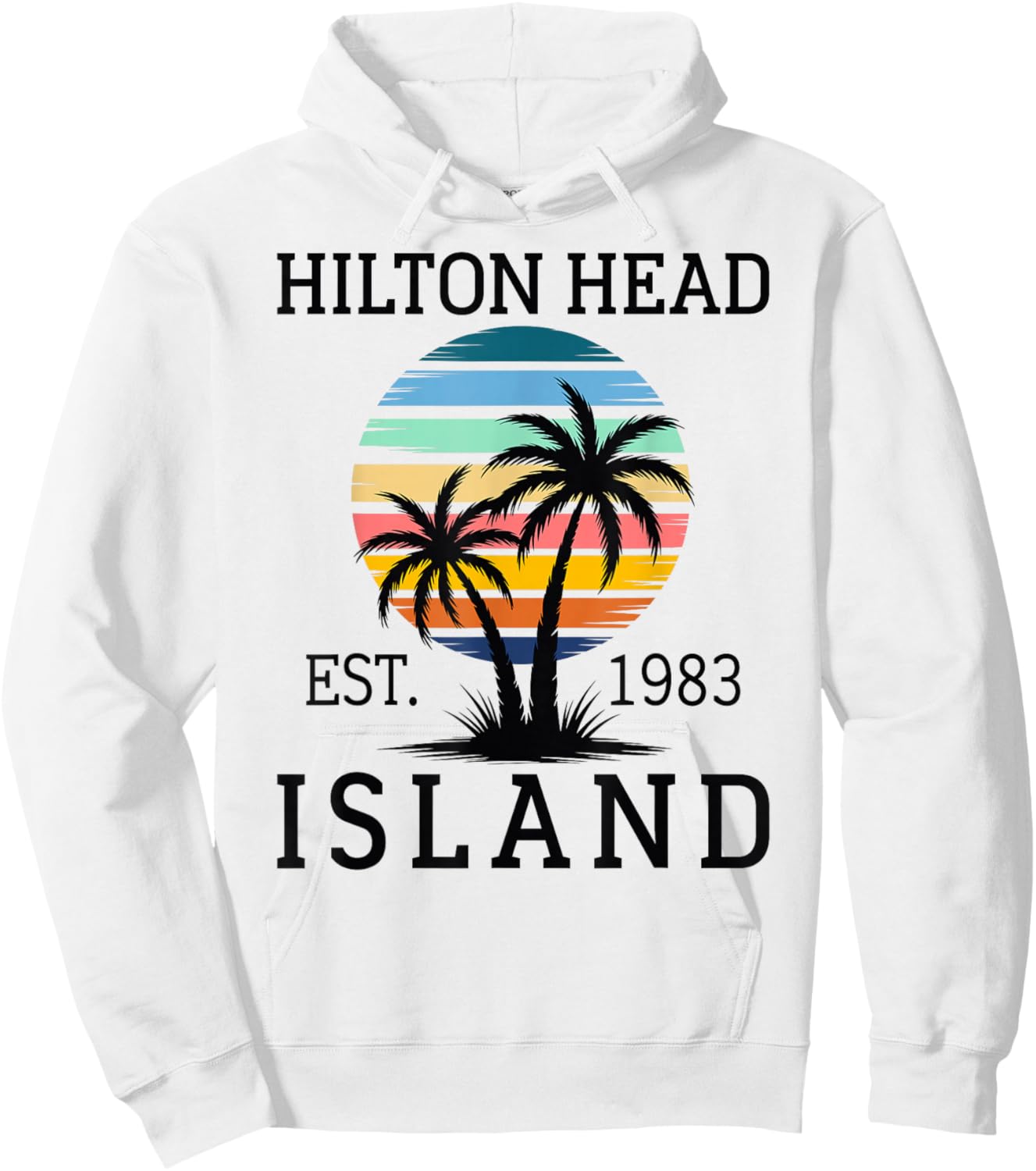 Summer Vibes Beach Sunset South Carolina Hilton Head Island Hoodie - Hoodie | White