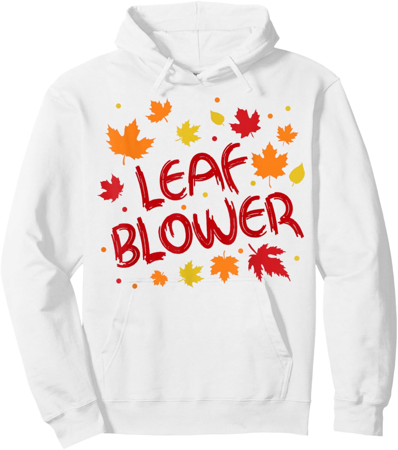 Very Spooktacular Fall Leaf Blower Sucking Leaf Blowers Hoodie - Hoodie | White