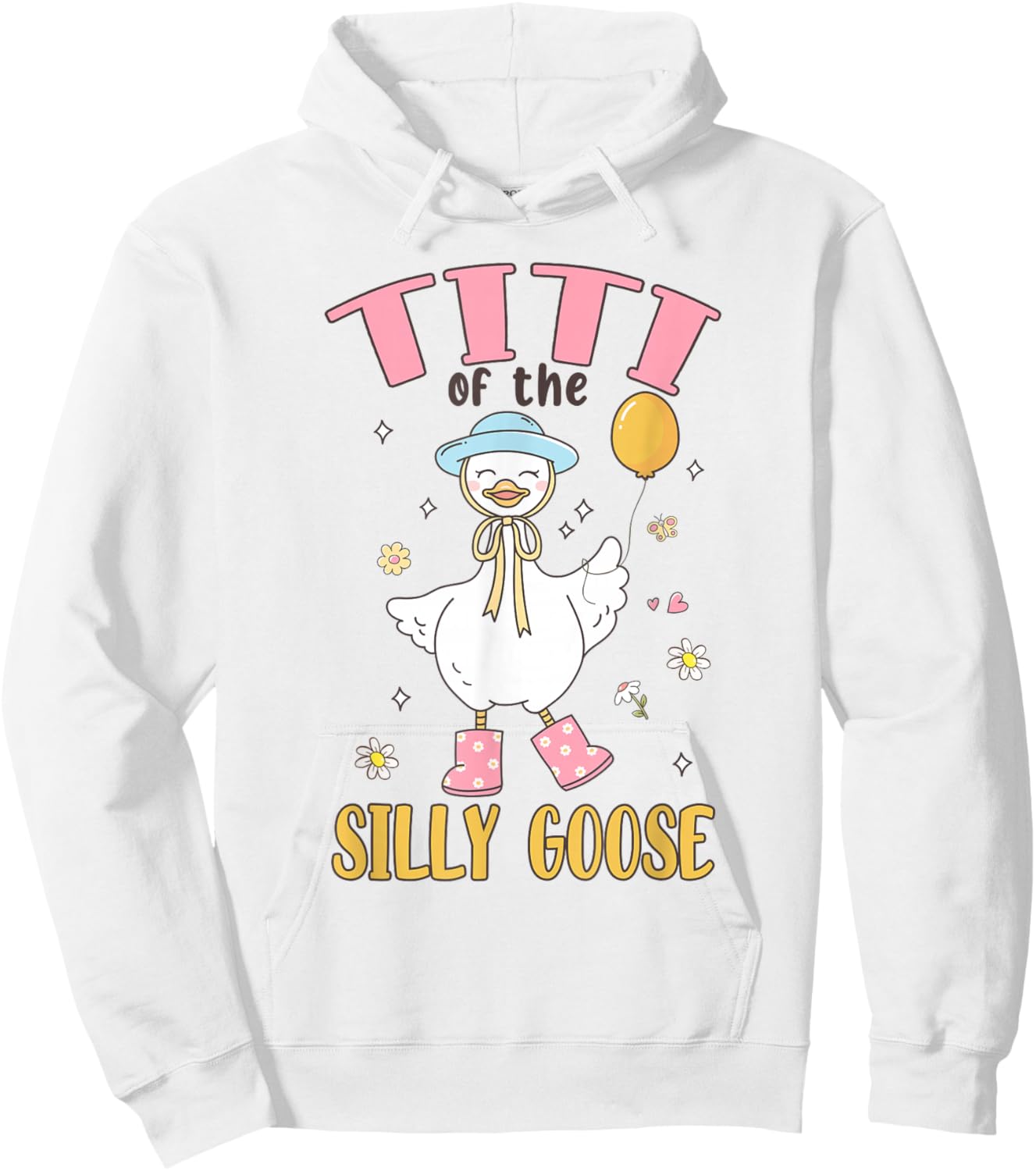 Titi of The Silly Goose First Birthday Family Matching Hoodie - Hoodie | White