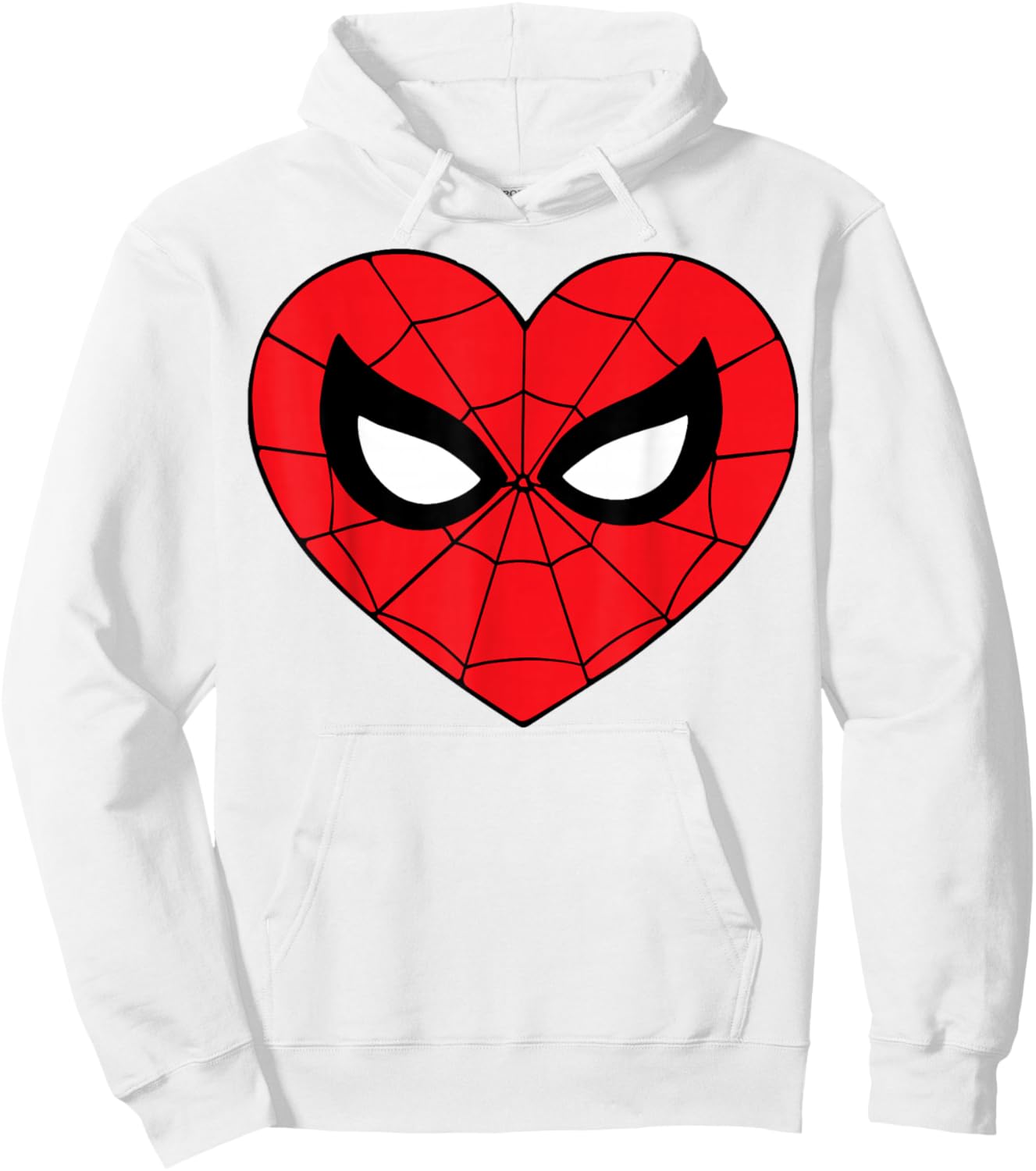 Marvel Comics Spider-Man Heart-Shaped Mask Hoodie - Hoodie | White