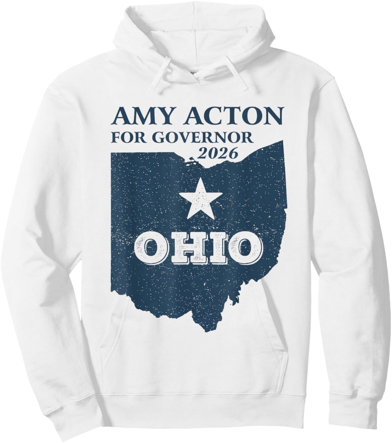 Vintage Amy Acton for Governor of Ohio 2026 Hoodie - Hoodie | White