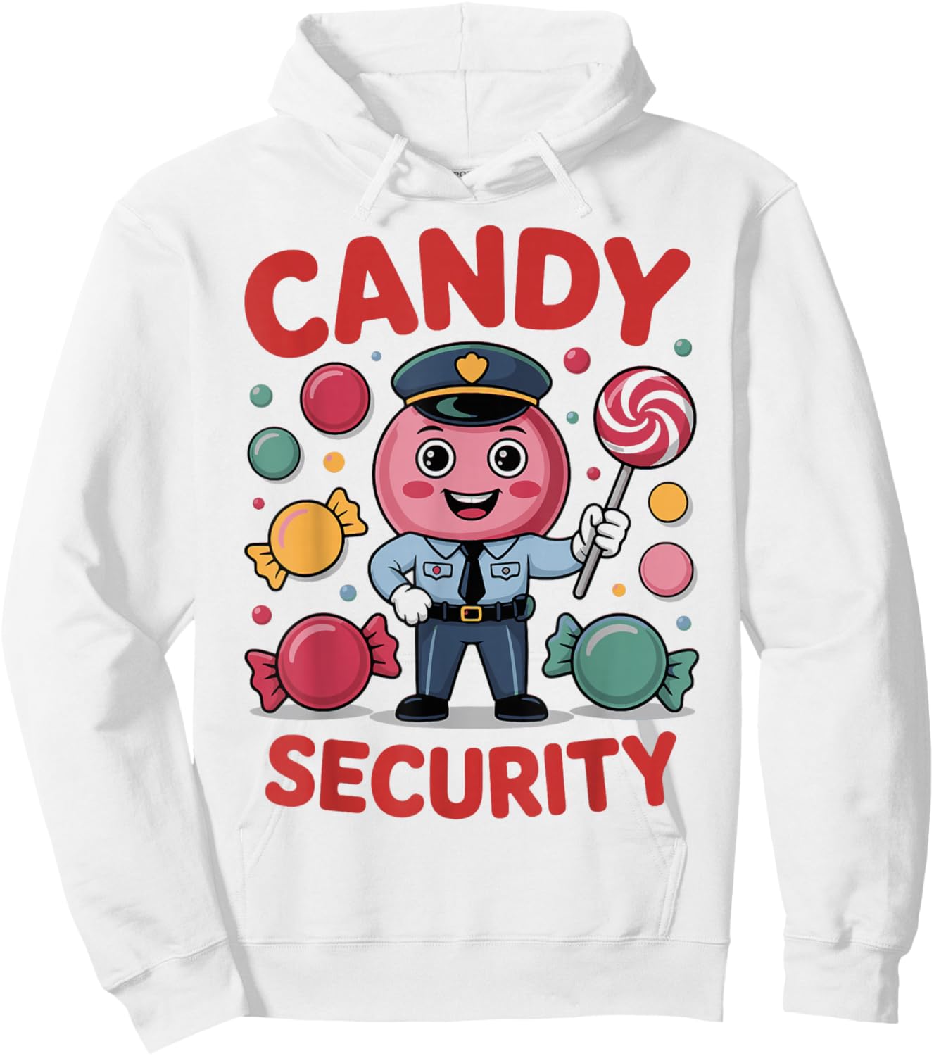 Candy Security Candyland Halloween Costume Kids Teens Adult Hoodie - Hoodie | White